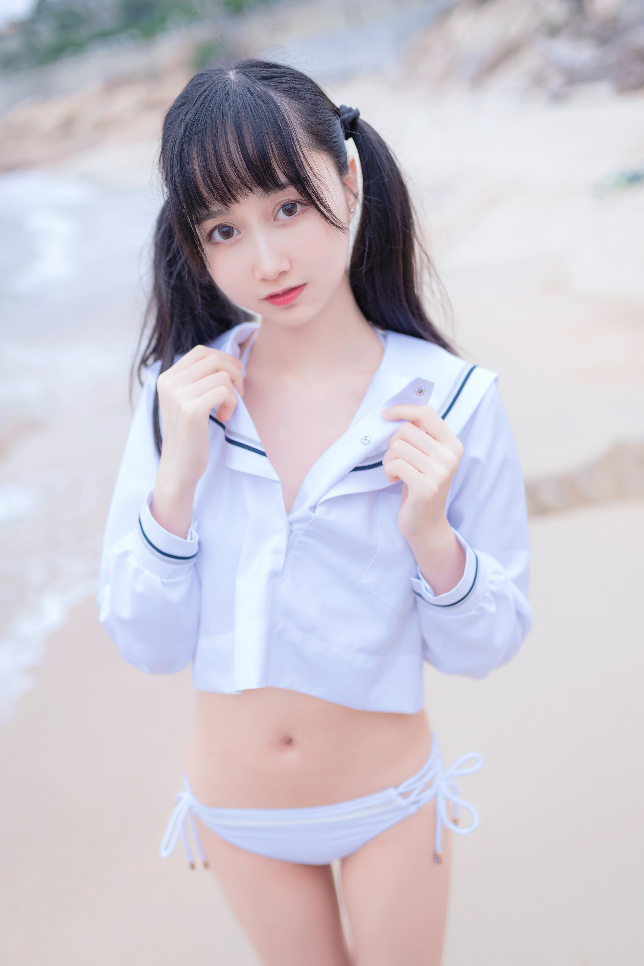 木棉棉 - NO.011 木绵绵OwO 白色比基尼电子版[30P]-XikXak